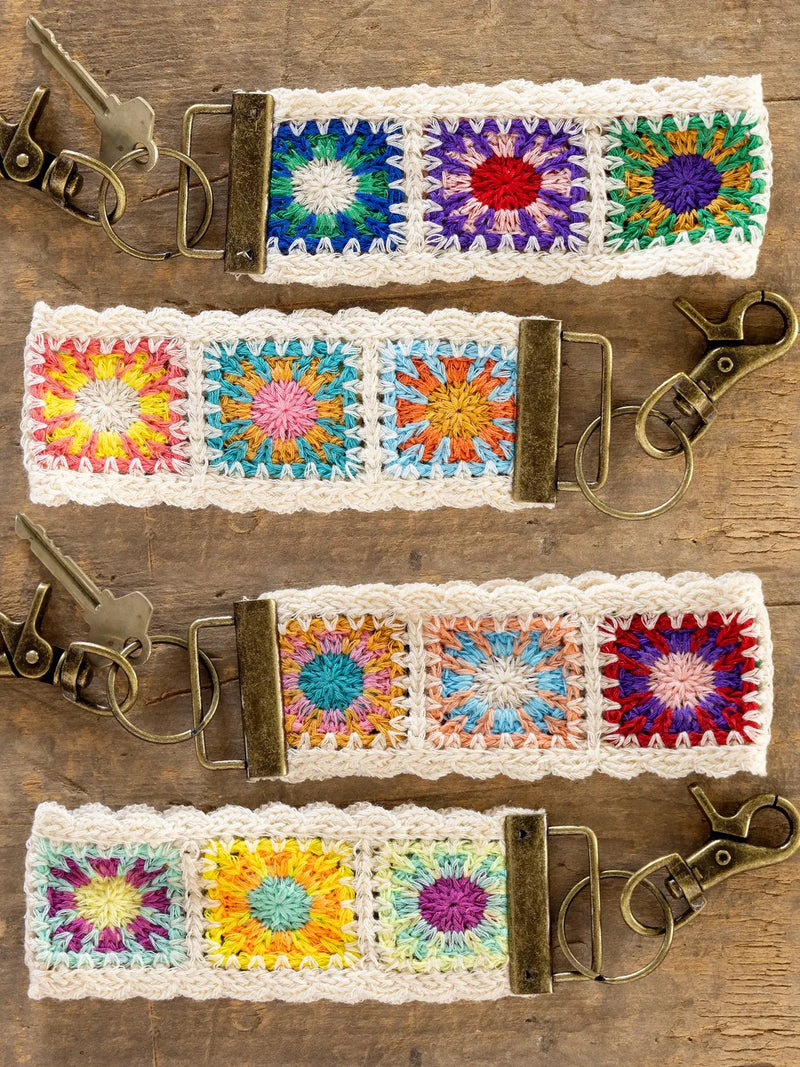 Natural Life® Crochet Key Fob - Cream