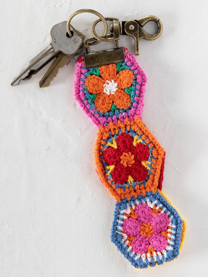 Natural Life® Crochet Key Fob - Orange
