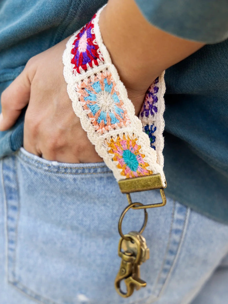 Natural Life® Crochet Key Fob - Cream