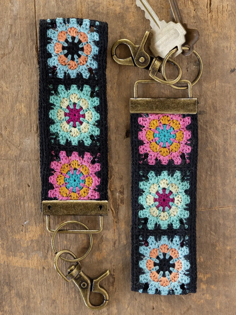 Natural Life® Crochet Key Fob - Black