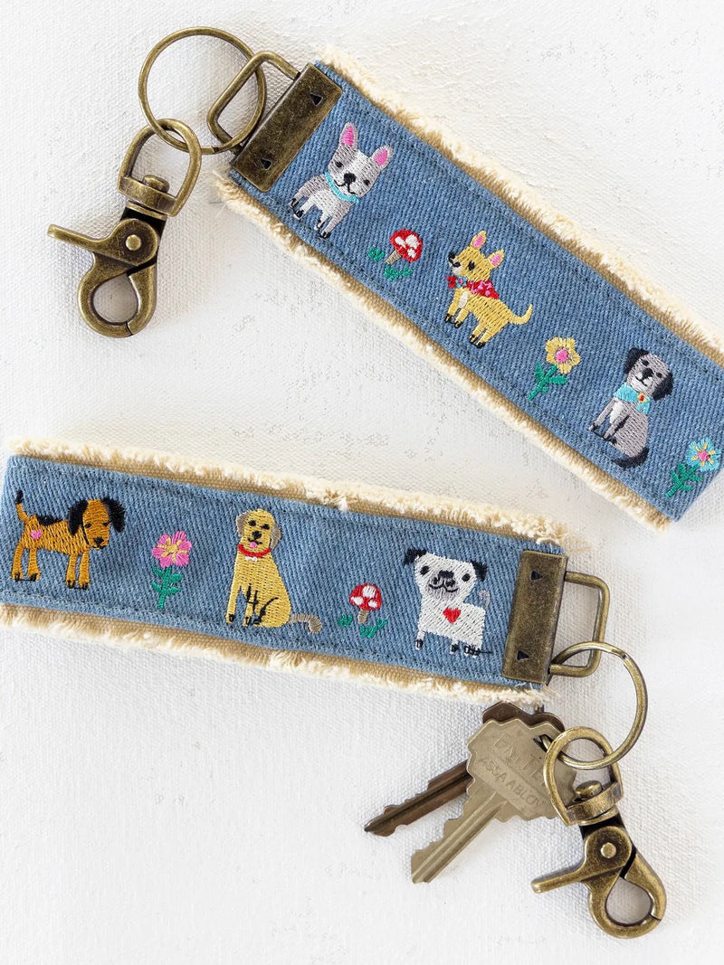 Natural Life® Embroidered Key Chain - Dog
