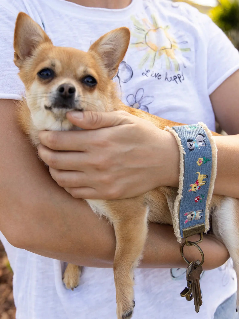 Natural Life® Embroidered Key Chain - Dog