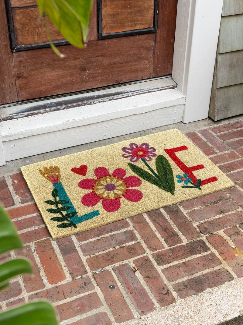 Natural Life Bungalow Doormat - Love