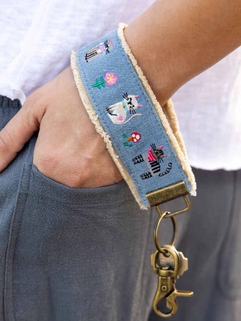 Natural Life® Embroidered Key Chain - Cat
