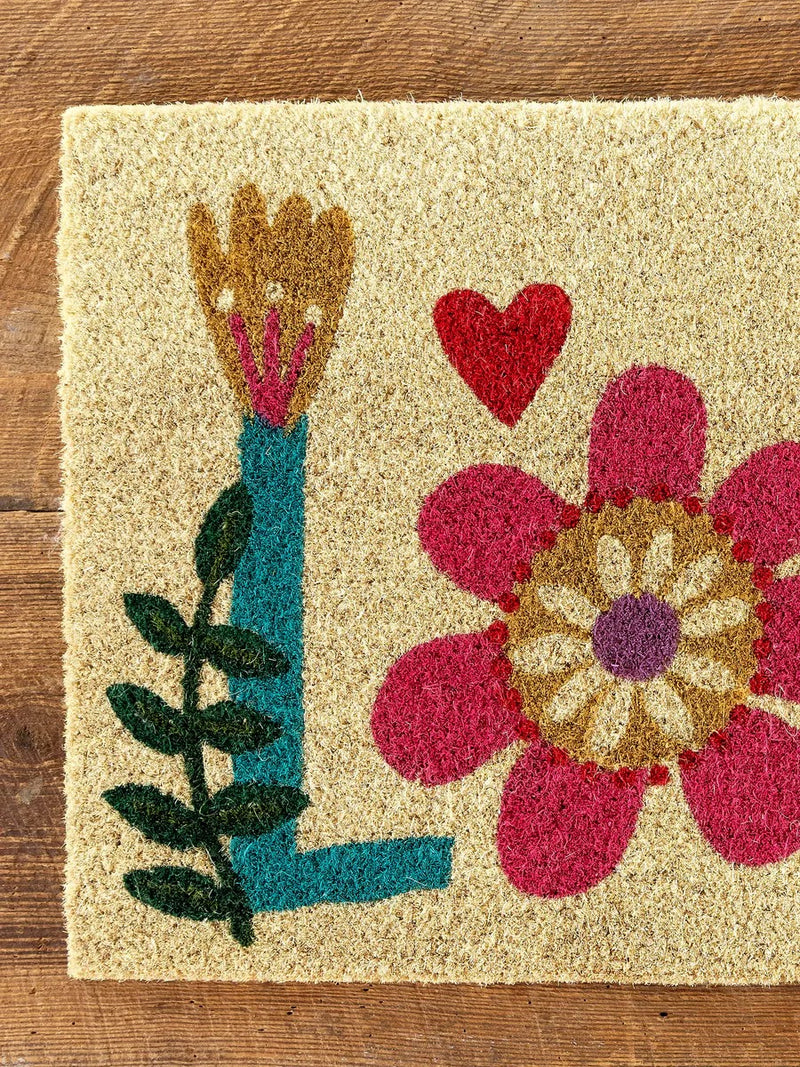 Natural Life Bungalow Doormat - Love