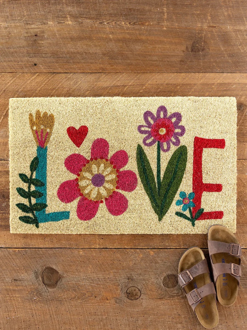 Natural Life Bungalow Doormat - Love
