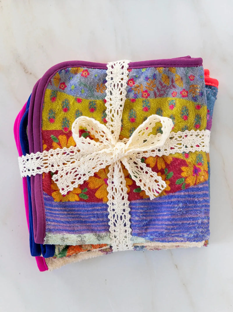 Natural Life Microfiber Dish Cloth Set - Be Happy