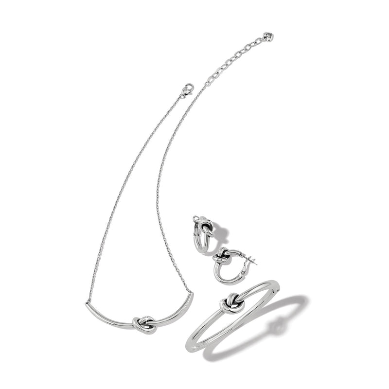 Brighton Interlok Single Knot Hoop Earrings