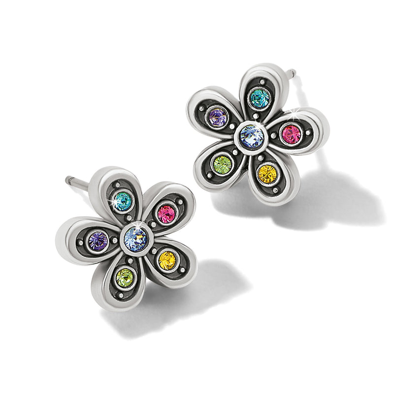 Brighton Enchanting Gem Flower Post Earrings