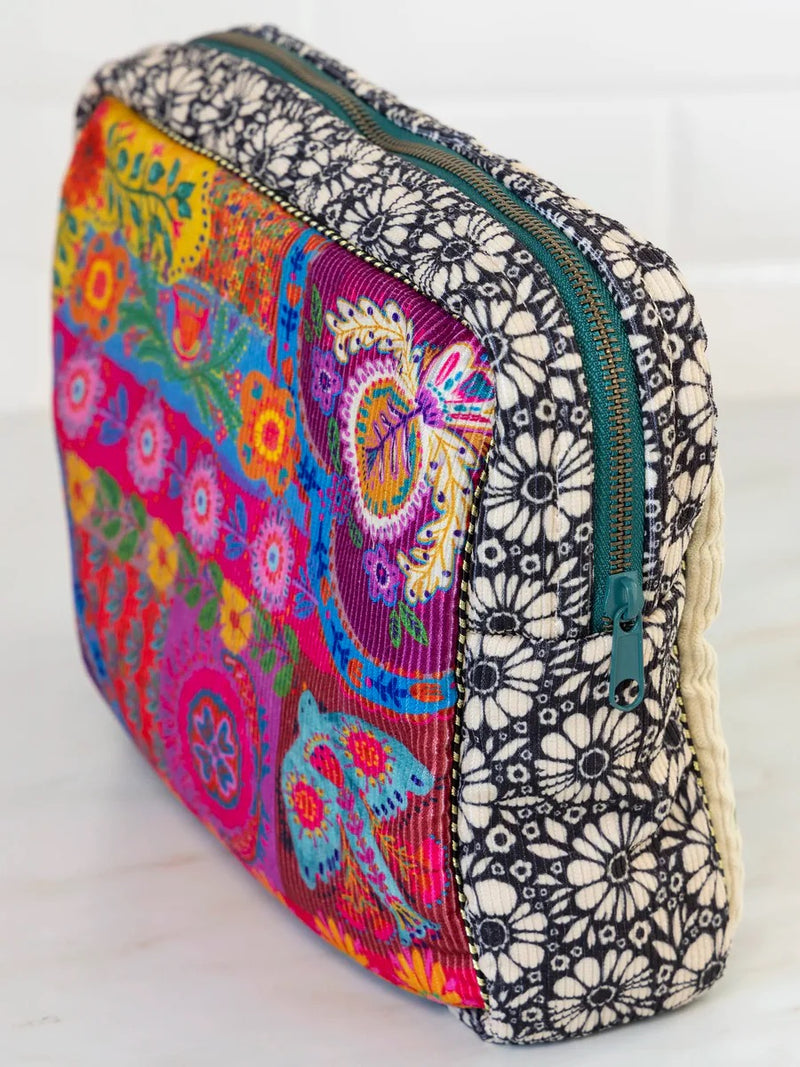 Natural Life® Embroidered Corduroy Cosmetic Pouch - Love