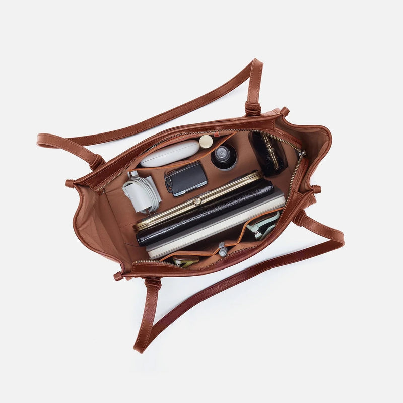 HOBO Expedition Small Tote - Patina Leather - Pecan Ridge