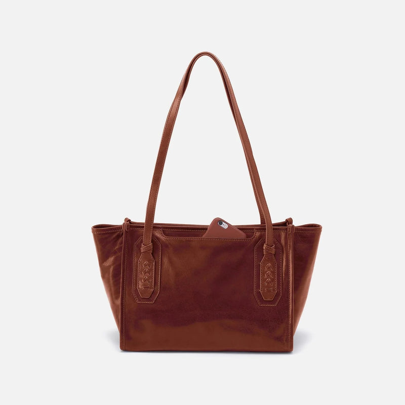 HOBO Expedition Small Tote - Patina Leather - Pecan Ridge