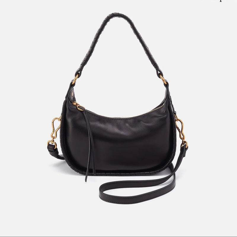 HOBO Mia Crescent Small Hobo - Smooth Leather | Black
