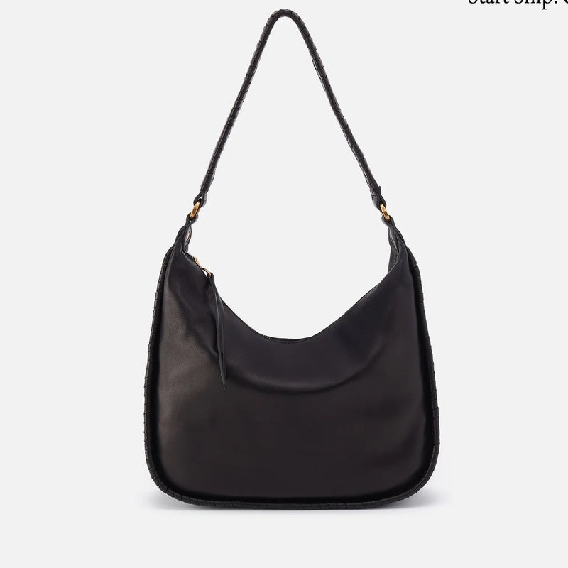 HOBO Mia Crescent Large Hobo - Smooth Leather | Black