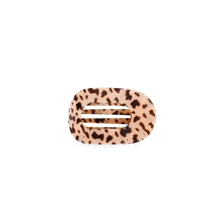 TELETIES - Blonde Tortoise Flat Round Hair Clip - Assorted Sizes