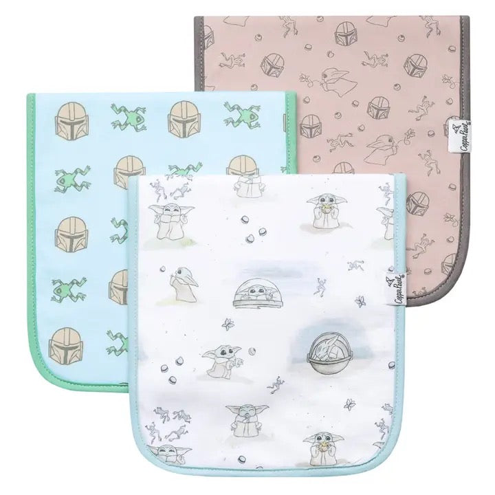 Copper Pearl Premium Burp Cloths - Set of 3 (Assorted Prints) -