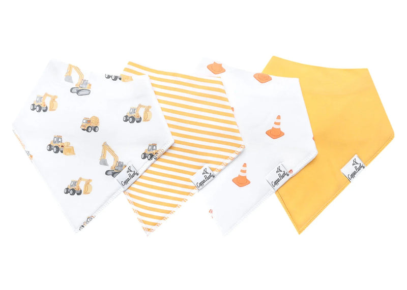 Copper Pearl Baby Bandana Bibs - Set of 4 (Assorted prints)