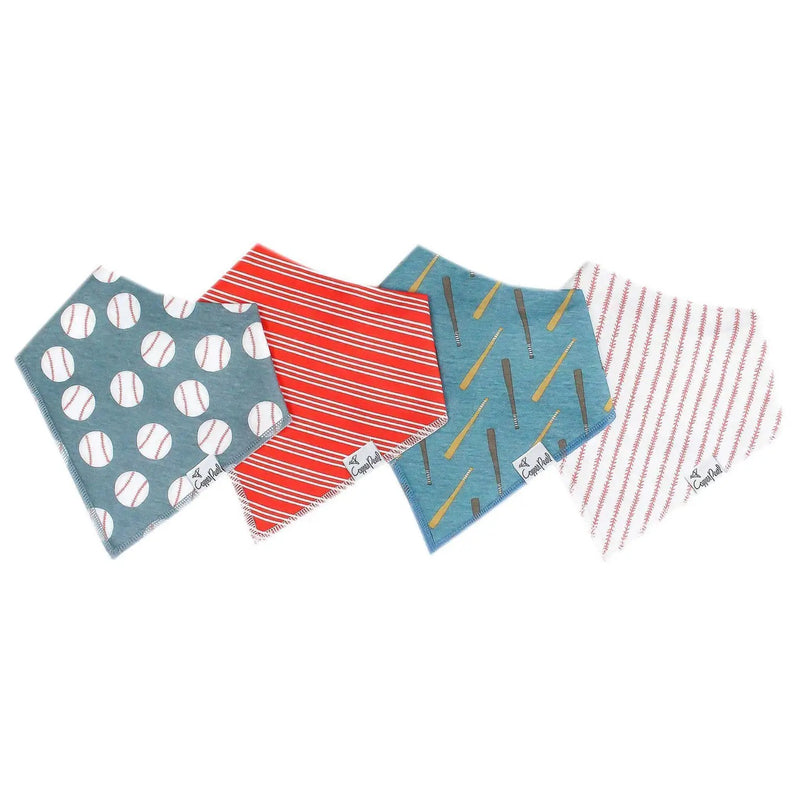 Copper Pearl Baby Bandana Bibs - Set of 4 (Assorted prints)