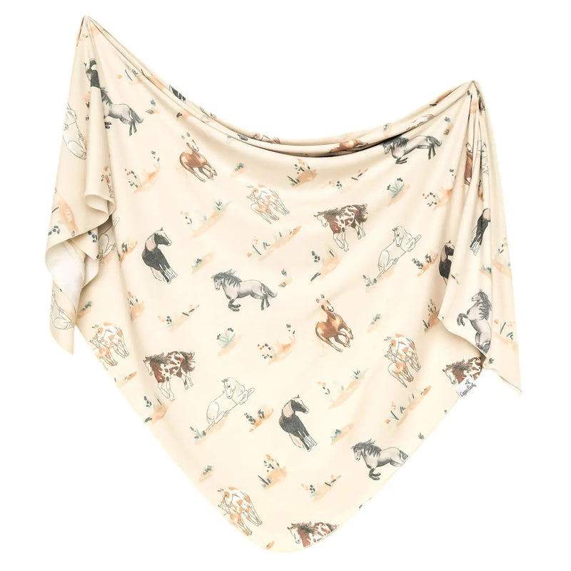 Copper Pearl Knit Swaddle Blankets (Assorted Prints)