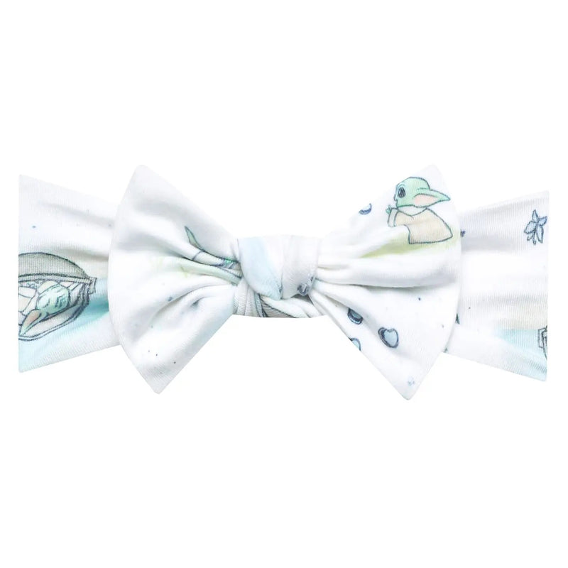 Copper Pearl Knit Headband Bow (Assorted Prints)