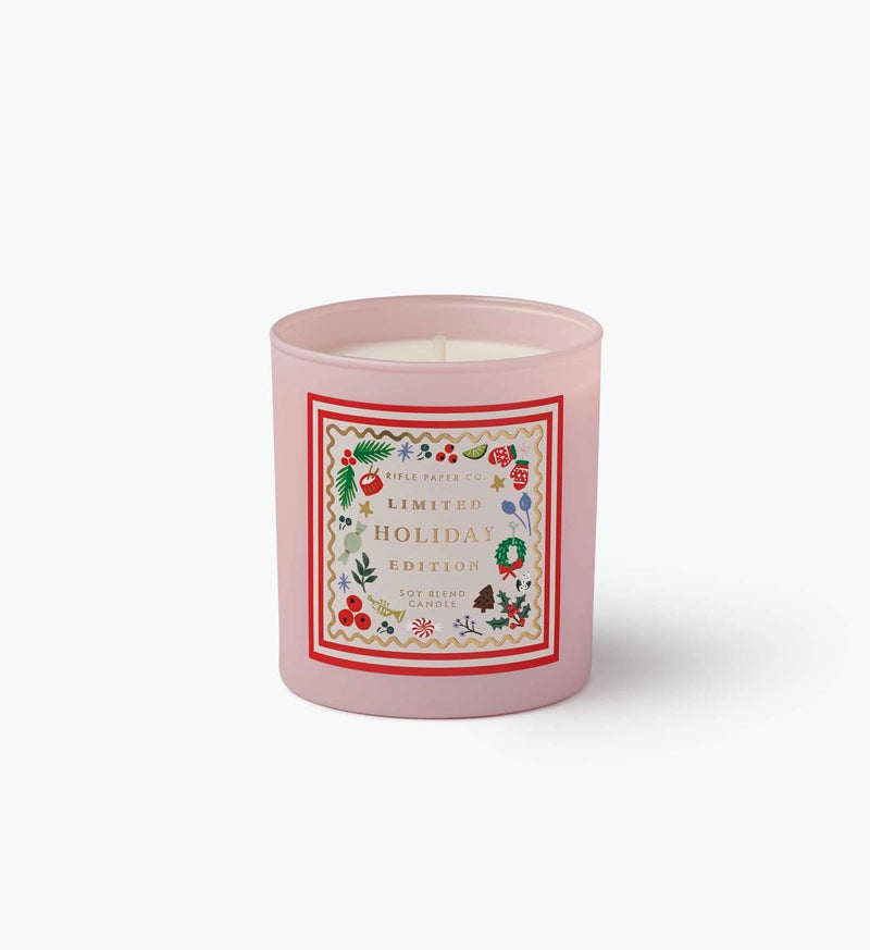 Rifle Paper Co. Holly Jolly Nutcracker Holiday 9oz Glass Candle