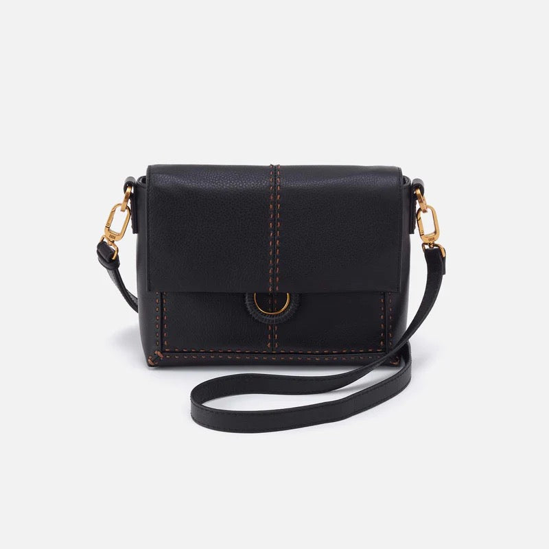 HOBO Austin Flap Crossbody - Black