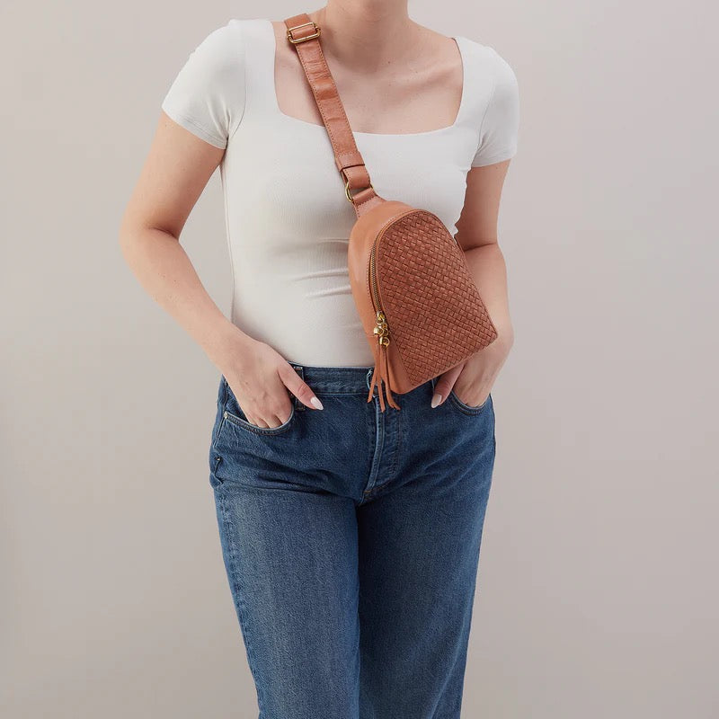 HOBO Fern Sling Bag - Washed Leather | Harvest Wheat