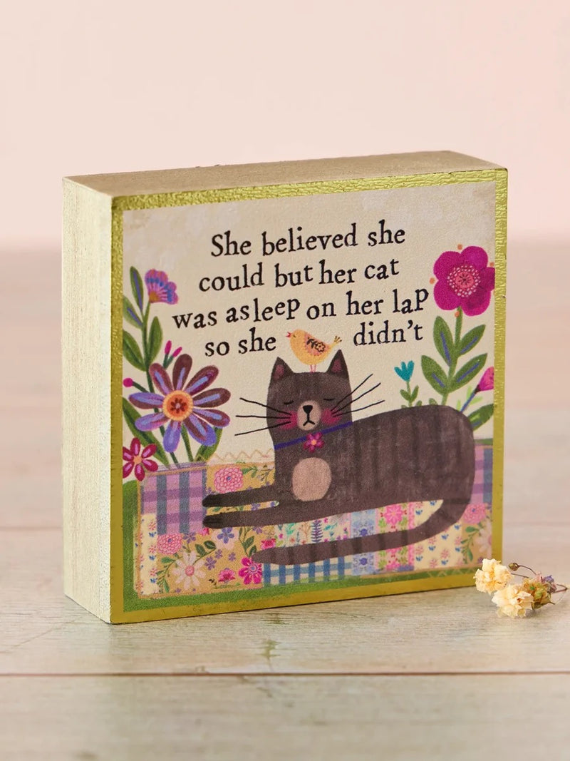 Natural Life Tiny Wood Block Keepsake
