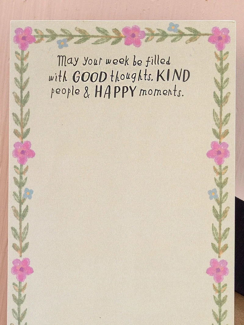 Natural Life Magnetic List Pad - May Your Week (Pets)