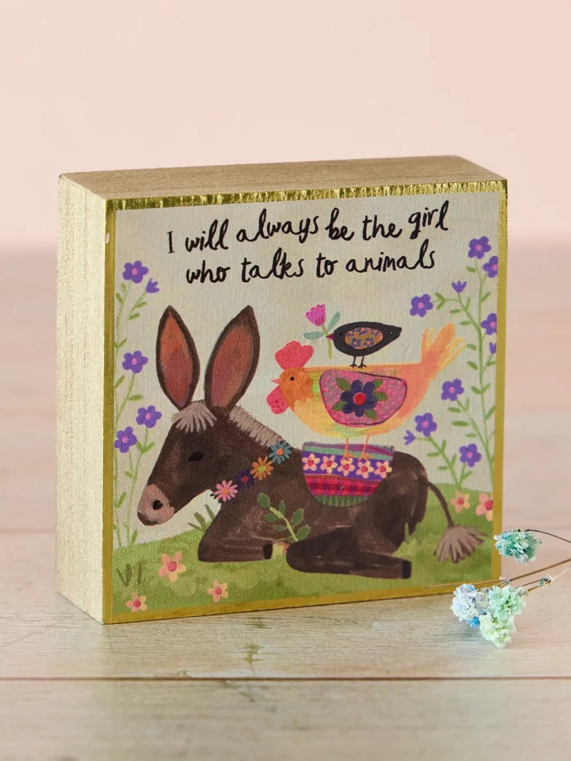 Natural Life Tiny Wood Block Keepsake