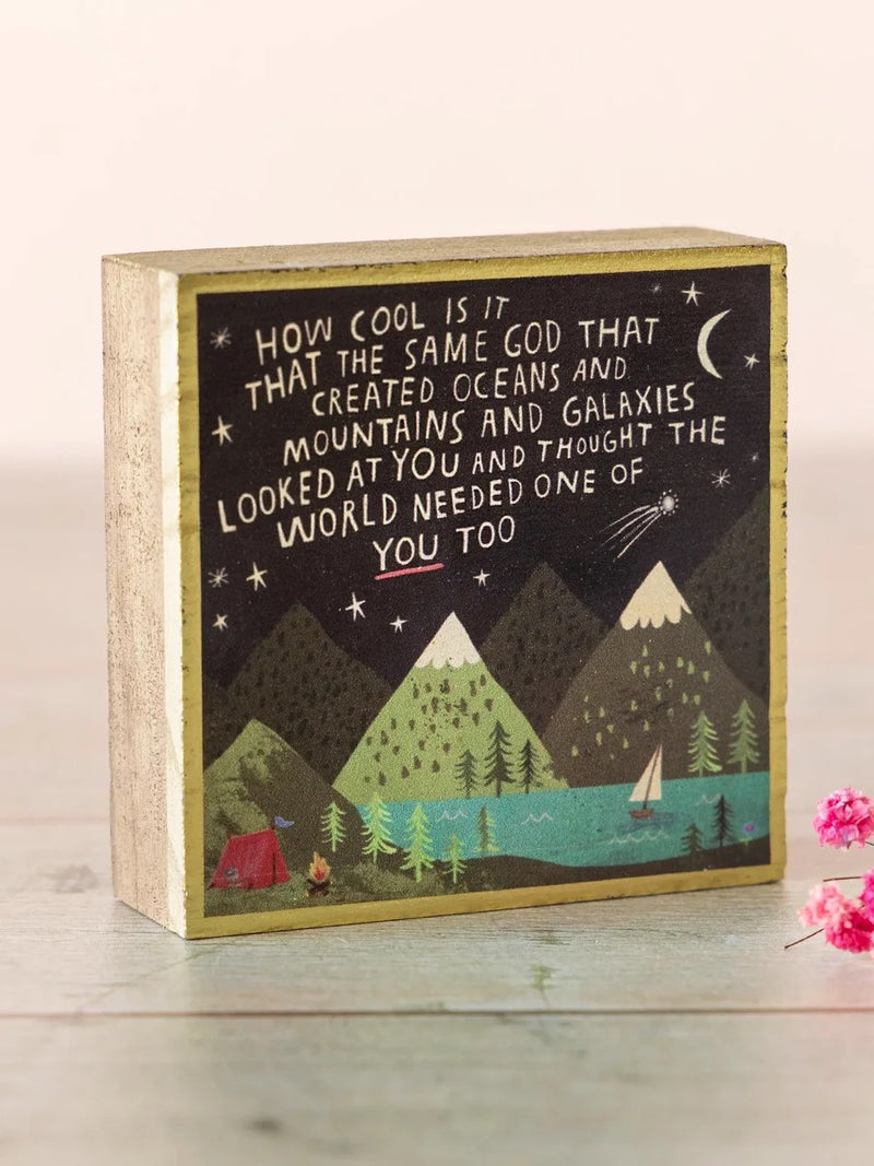 Natural Life Tiny Wood Block Keepsake