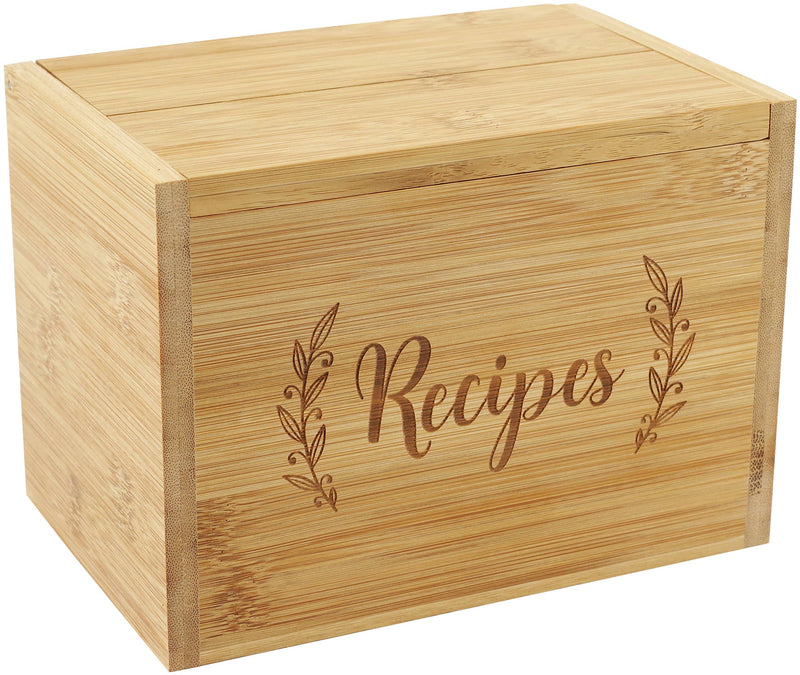 Peter Pauper Press - Bamboo Recipe Box Set