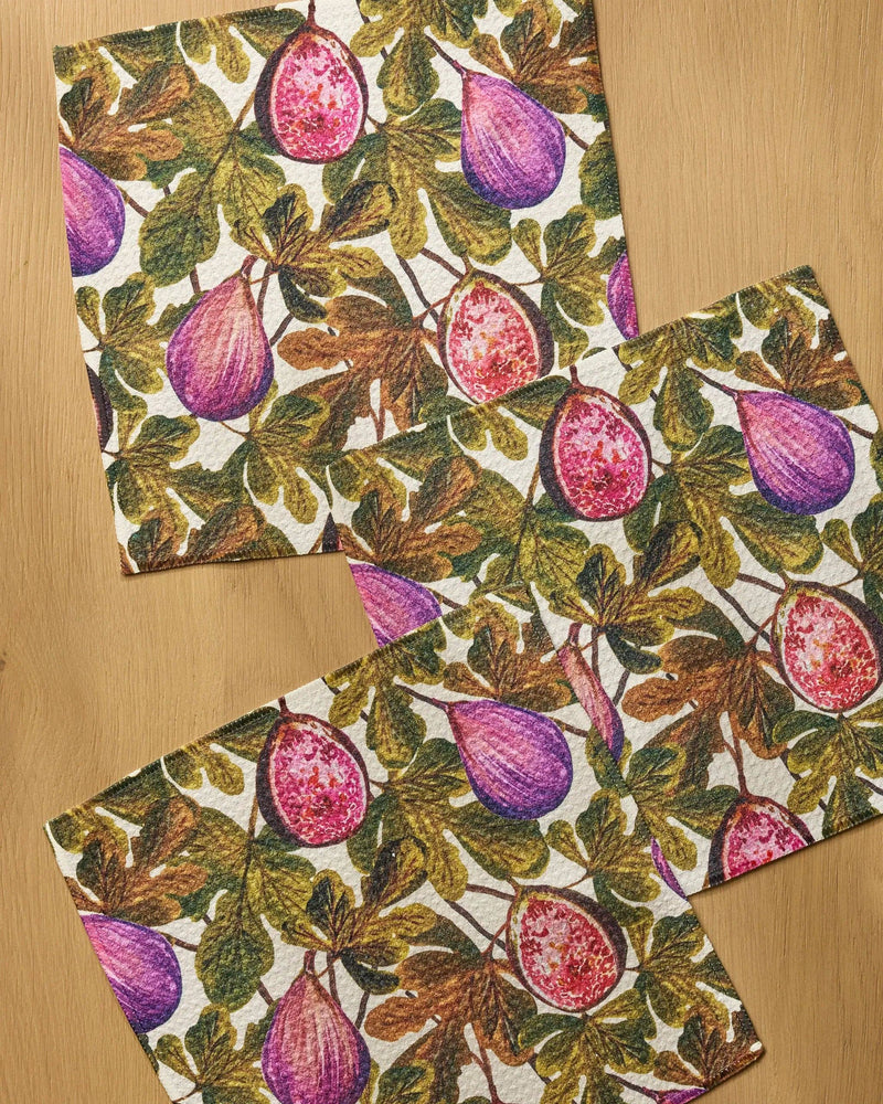 Geometry - Wild Fig Dishcloth Set