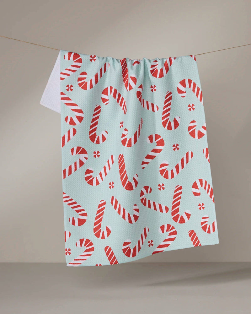 Geometry - Peppermint Twist Tea Towel