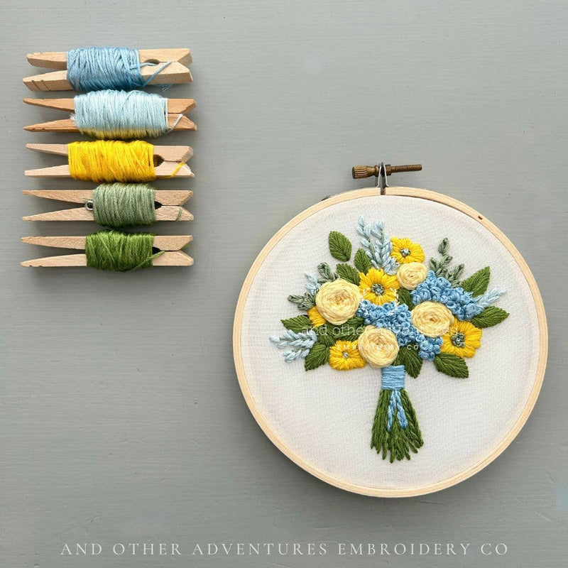 And Other Adventures Embroidery Co - Hand Embroidery Kit - The Beatrice Bouquet