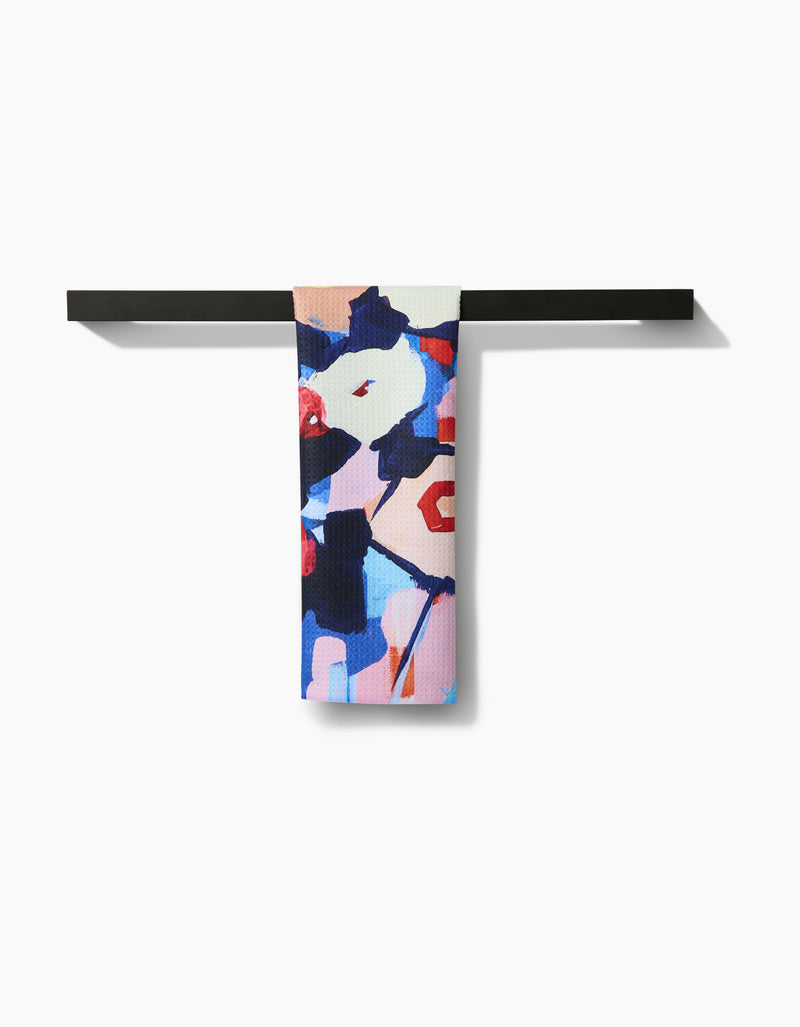 Geometry - Raspberry Fluff Tea Towel