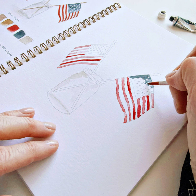 emily lex studio - Americana watercolor workbook