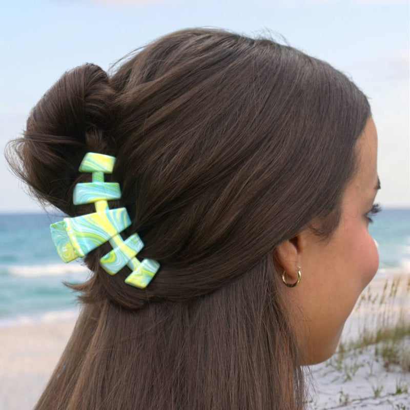 TELETIES - Classic | By the Sea Shore | Medium Hair Clip