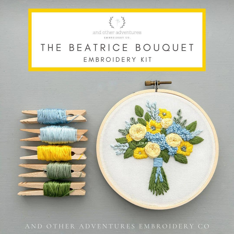 And Other Adventures Embroidery Co - Hand Embroidery Kit - The Beatrice Bouquet
