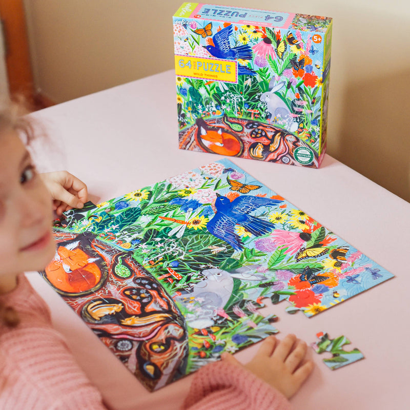 eeBoo - Wild Things 64 Piece Puzzle