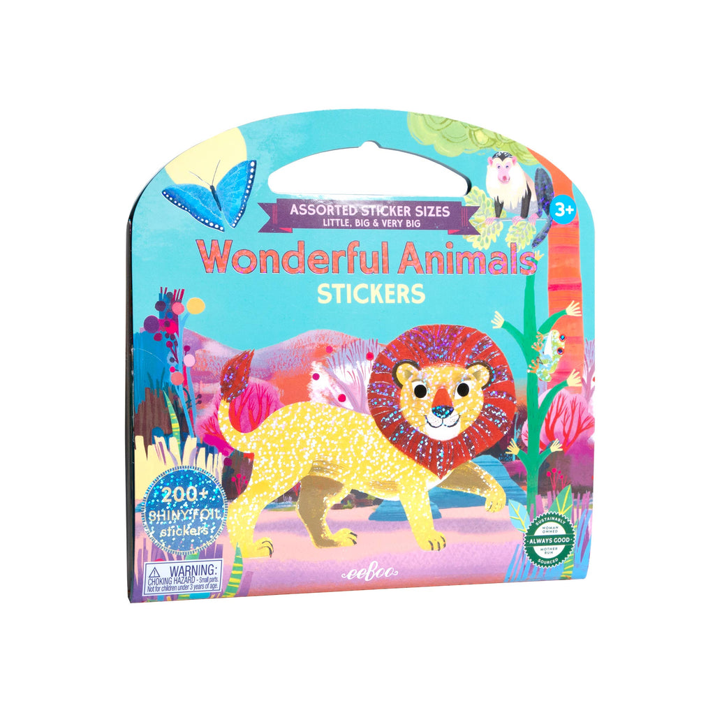 eeBoo - Wonderful Animals Shiny Sticker Book