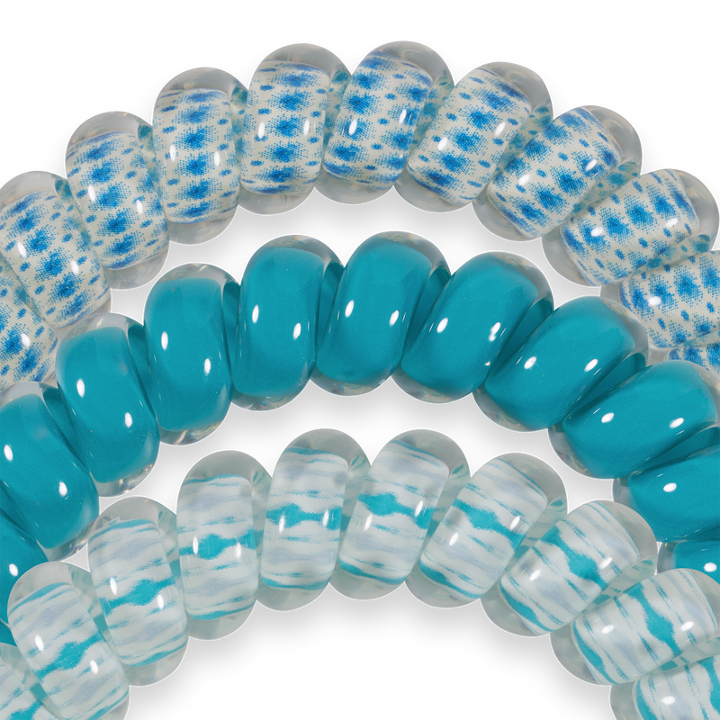 TELETIES - Spiral Hair Coils | Large | Soft Surf