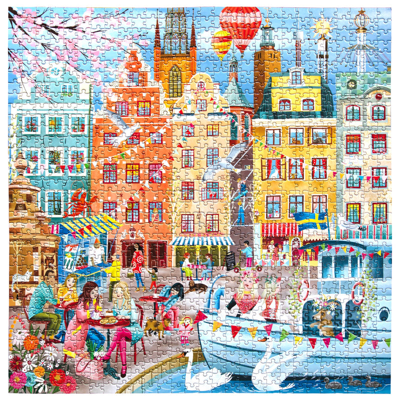 eeBoo - Stockholm 1000 Piece Puzzle