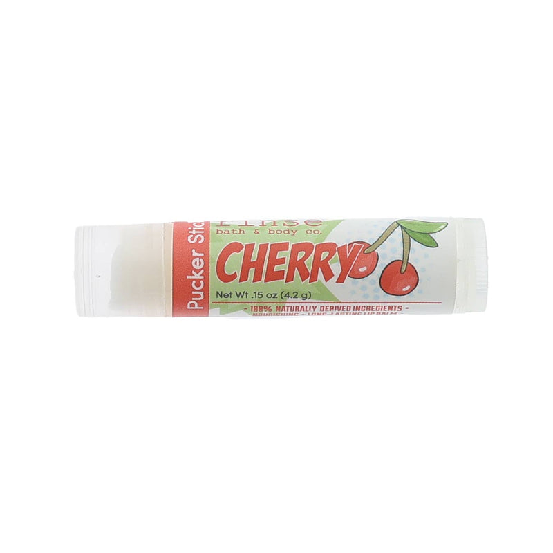 Rinse Bath & Body Co. - Pucker Stick - Cherry Lip Balm | Natural Lip Care | Kid’s Valentine’s Day Gift