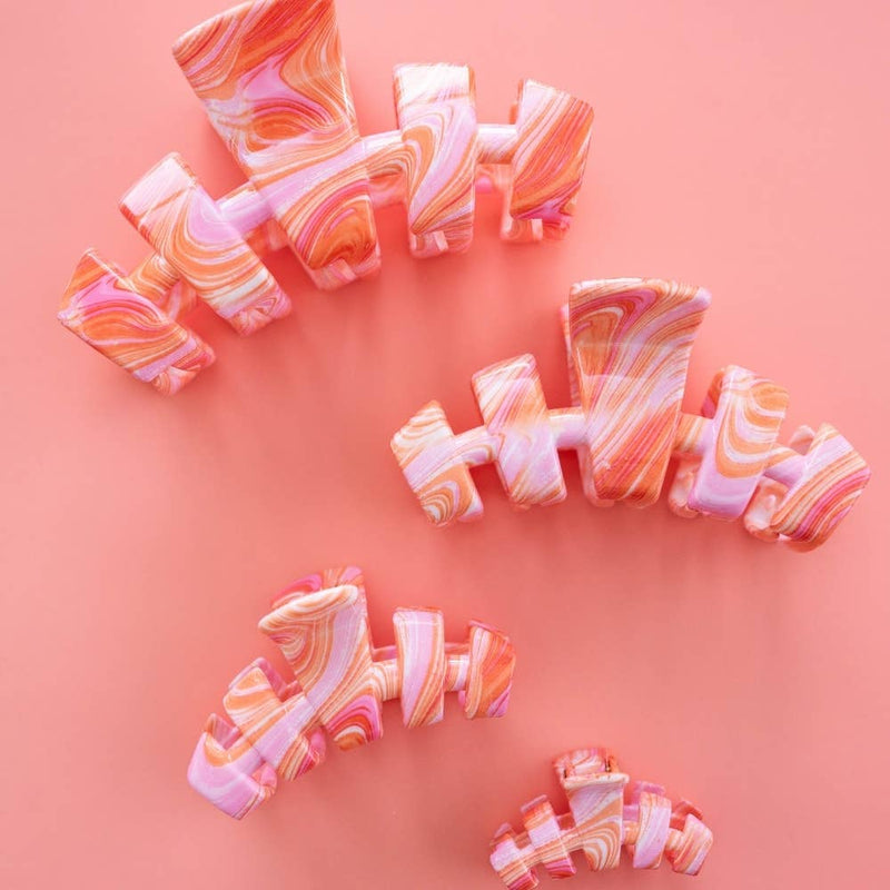 TELETIES - Classic | Just Keep Swimming | Medium Hair Clip
