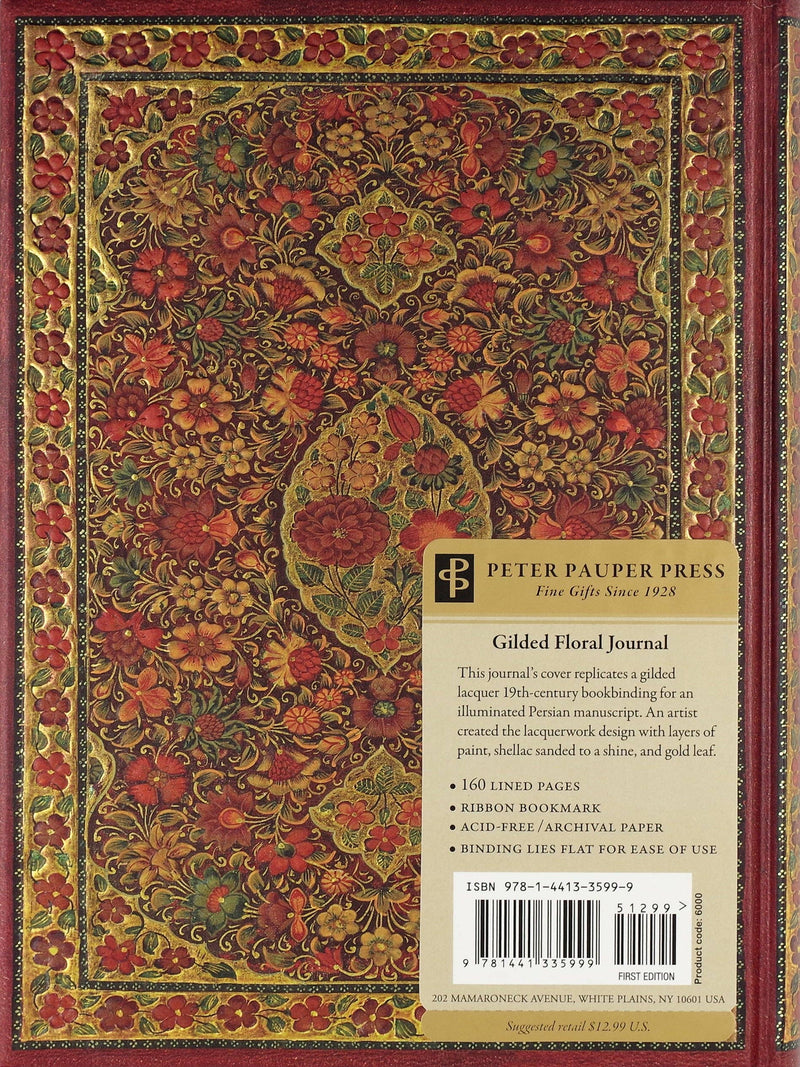 Peter Pauper Press - Gilded Floral Journal