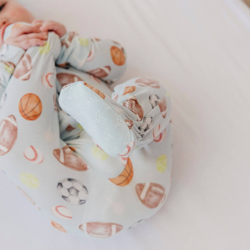 Copper Pearl - Zip-Up Footie Pajama - Sports Medley