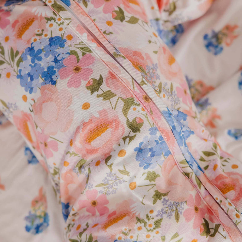 Copper Pearl - Bamboo Zip-Up Footie Pajama - Penelope