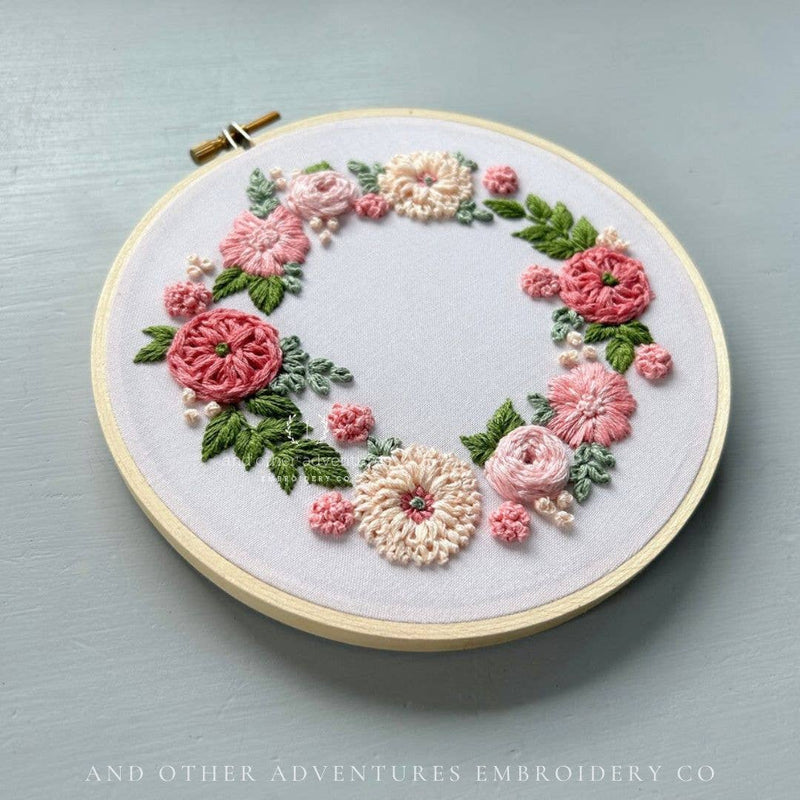 And Other Adventures Embroidery Co - Hand Embroidery Kit - Camelot in Blush & Bashful