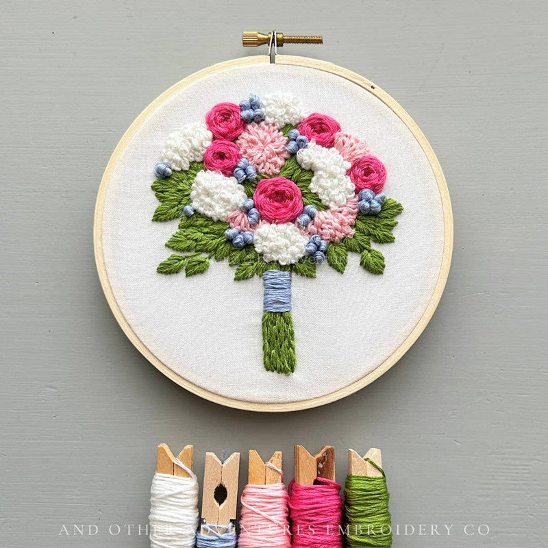 And Other Adventures Embroidery Co - Hand Embroidery Kit - The Charlotte Bouquet